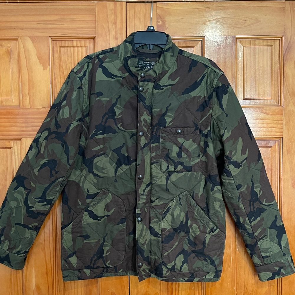 j crew broadmoor quilted camo jacket ( camouflage military )